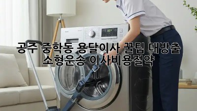 공주 중학동 용달이사🚚 꿀팁 대방출! #소형운송 #이사비용절약